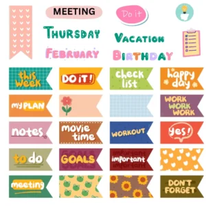 Bujo stickers for journaling