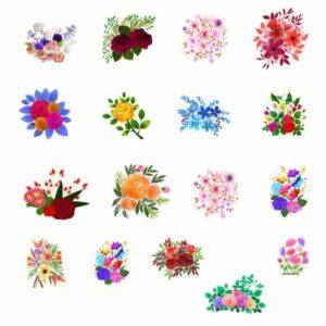 Flower-Stickers-for-Scrapebook