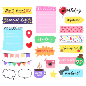 cute daily planner stickers for dairy and scrapbook