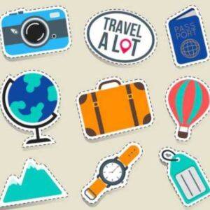 cute luggage stickers