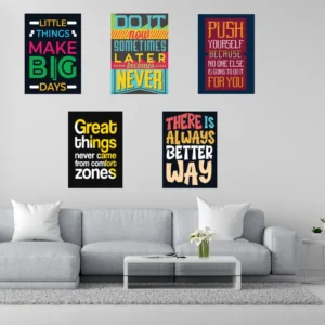 Inspirational wall posters for bed room