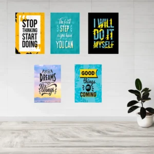 Motivational wall posters for study room