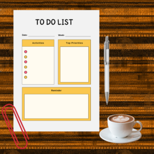 cute to do list notepad planner