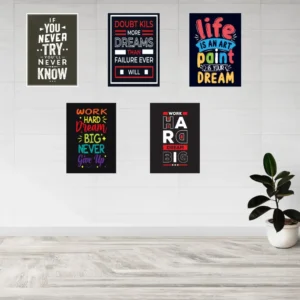 motivational bed room wall posters