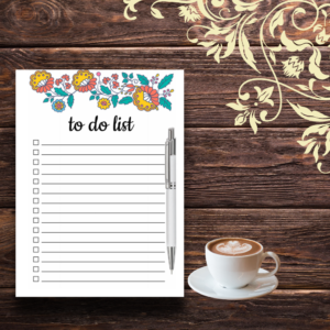 tear off to do list notepad planner