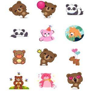 cute bear stickers