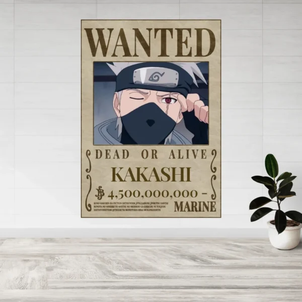 Kakashi wanted poster for room