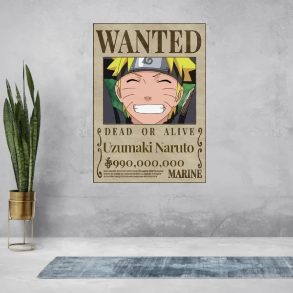 Naruto wanted poster for room