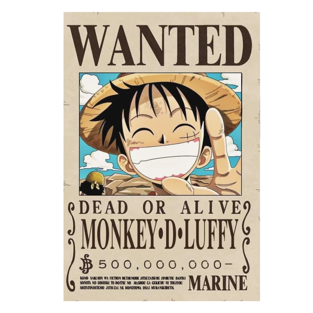 One Piece Monkey D Luffy Wanted Poster