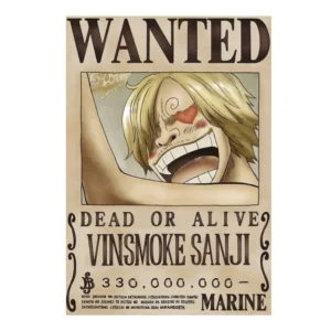 sanji bounty wanted poster